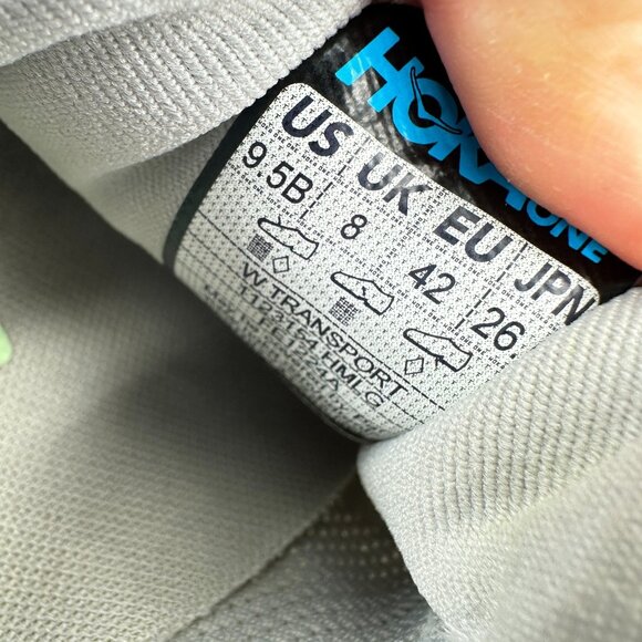 Hoka One One Transport Women Size 9.5B 1123154-HMLG Harbor Mist Grey Shoes - Picture 10 of 11